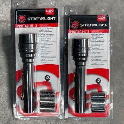 #5102 • NEW!!! (2) Streamlight Protac HL 3 Flashlights
