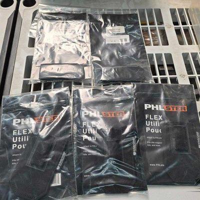 #5596 • (2) Phlster Flex Mag Pouches and (3) Flex Utility Pouches
