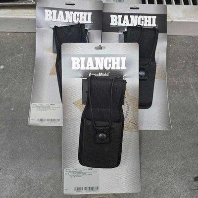 #5506 • (3) New! Bianchi AccuMold Universal Radio Holders

