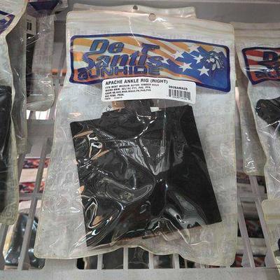 #5348 • (2) De Santis Gunhide Apache Ankle (Right) Rigs
