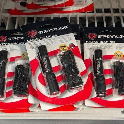 #5116 • NEW!!! (7) Streamlight Macrostream USB Flashlights
