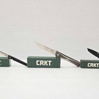 #2800 • NEW!!! (1) CRKT M-16 (1) CRKT Jumbones (1) CRKT Ceo
