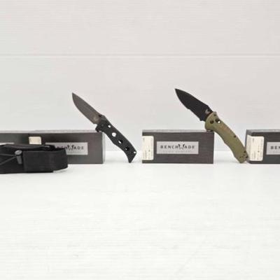 #2884 • NEW!!!(2) Benchmade Mini Adamas (2) Benchmade Turret (1) Benchmade Holder
