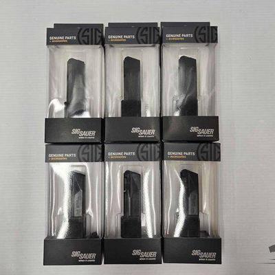 #1200 • NEW!!! (6) 15rd P365 9mm Sig Sauer Magazines
