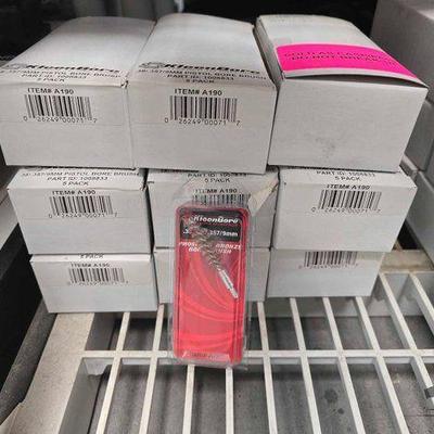 #5220 • (9) New! KleenBore 5-Pack .38/.357/9mm Phosphor Bronze Pistol Bore Brushes
