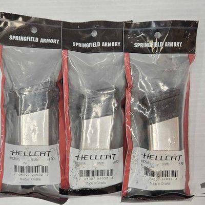 #1168 • NEW!!! (3) 15rd 9mm Hellcat Magazines
