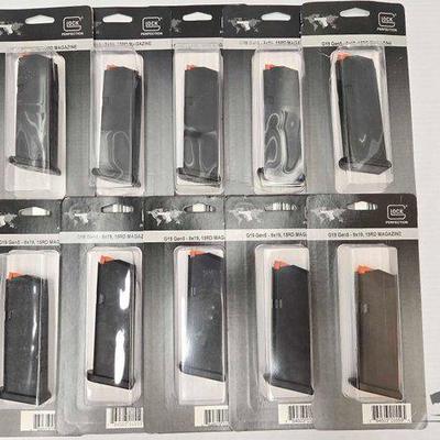#1223 • NEW!!! (10) G19 Gen5 15rd 9mm Glock Perfection Magazines

