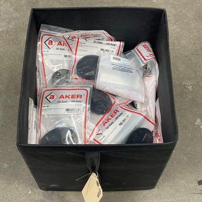#5090 • NEW!!! Box of Aker Clip-On Badge Holders
