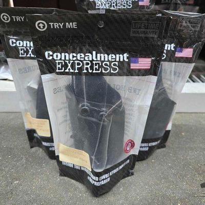 #5572 • (3) New! Concealment Express Glock Holsters
