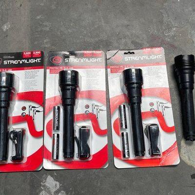 #5106 • (4) Streamlight Protac HL 5-X USB Flashlights
