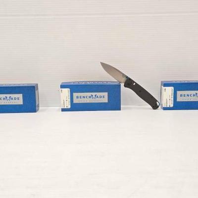 #2866 • NEW!!! (3) Benchmade 535-3 BugOut
