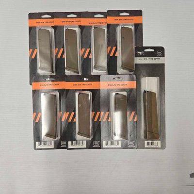 #1260 • NEW!!! (8) G19X 17rd 9mm Coyote Glock Perfection Magazines
