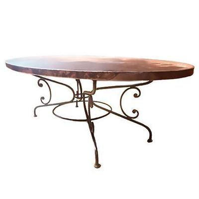 Arhaus Copper Top Dining Table