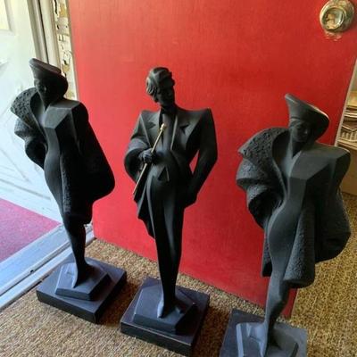 1989 Alexander Daniel Austin sculptures. Durastone 