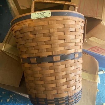 Longaberger waste basket