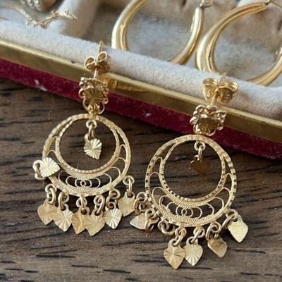 14k gold earrings
