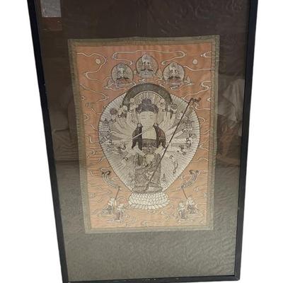 Buddhist Silk Tapestry 
