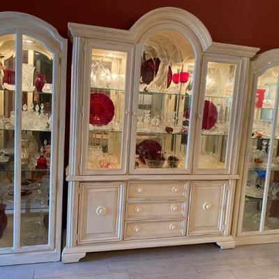 White Chinas Cabinet, White Display Cabinets