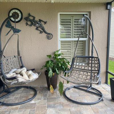 hanging patio chairs