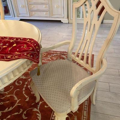 White Table and 6 Chairs