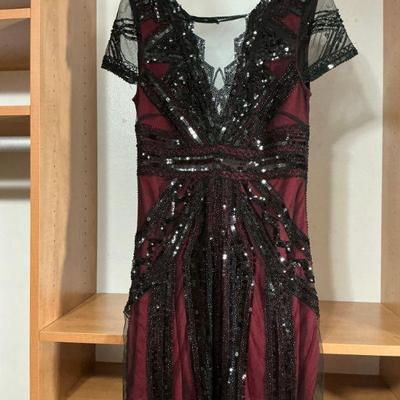 Black Sequin Dress - Size S