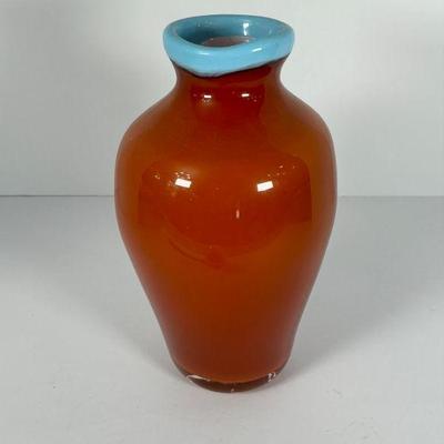 Signed Art Glass Vase