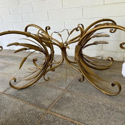 Hollywood Regency • Gilt • Wheat Sheaf • Motif • Cocktail • BASE • $240
