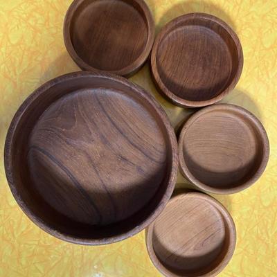 MCM • 5 pc • Teak • Salad Set • $69