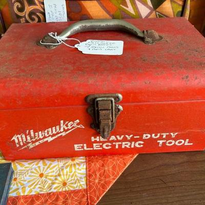 Milwaukee • Red • Metal • Drill Motor • Case • $57