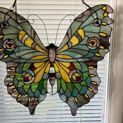 Stained & Leaded • Glass • Window • Hanging • 22”w • $99