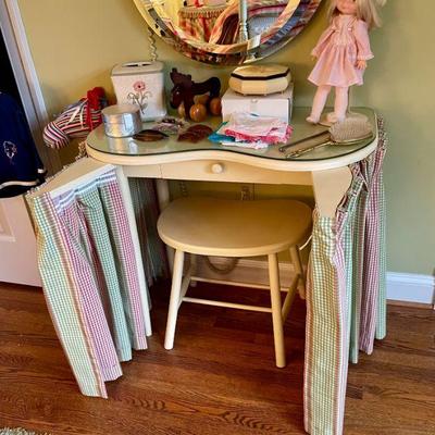 Child's vanity and stool