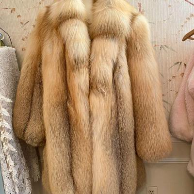 3/4-length red fox coat by Rosendorf/Evans