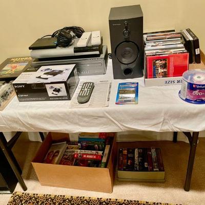 Harman/Kardon sub-woofer, Magnavox DVD player