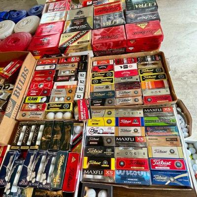A healthy golf ball selection