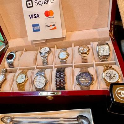 Men's watches (boxes will be for sale, as well)