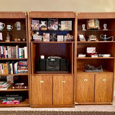 Henredon "Artefacts" book case trio