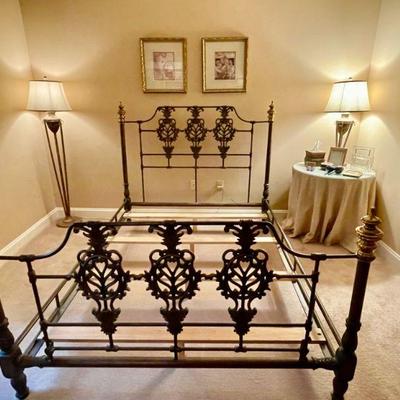 Queen size metal bed frame