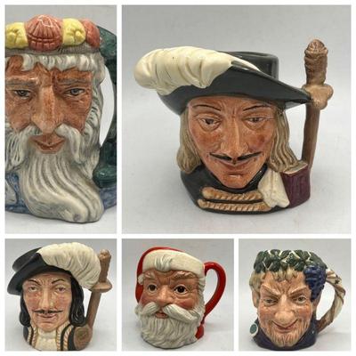 (5) Royal Doulton Toby Mugs: Neptune, Santa, Bacchus, Athos, Aramis
Five Royal Doulton Toby Mugs: Neptune, Santa, Bacchus, Athos, Aramis....