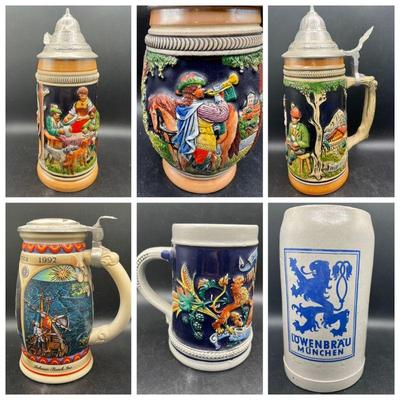 (6) Beer Steins ft. Original Thewalt & Gerz