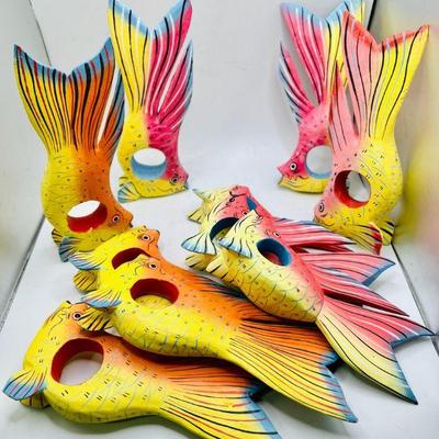 (10) Fish Napkin Rings
