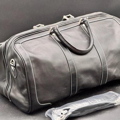Black Leather Poker Bag
