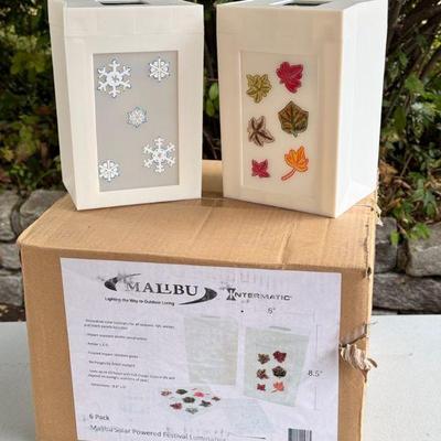 (6) Malibu Luminary Solar Lights In Box
