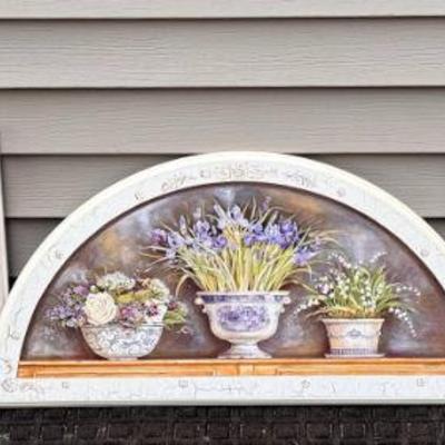 (2) Amelia Whaley Numbered Water Colors
Also has Kathryn White semi circle wall hangable with hardware.