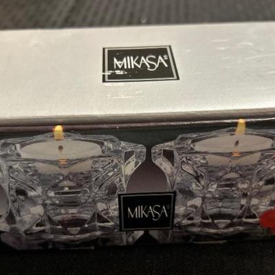 Mikasa NIB Sparkling Star Votive Holder