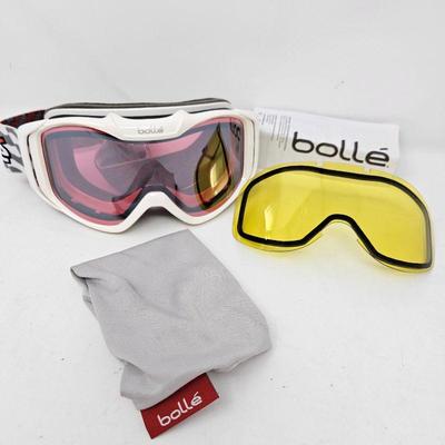 BOLLE Cylindrical Skiing Snowboarding Snow Goggles + Storm Lens and Case