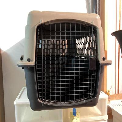 Pet Carrier Crate - Durable Plastic Travel Cage for Dogs or Cats