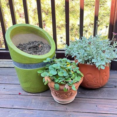 Italian pottery planters