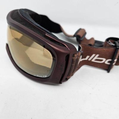 Zebra Julbo Ski Goggles in Glossy Brown