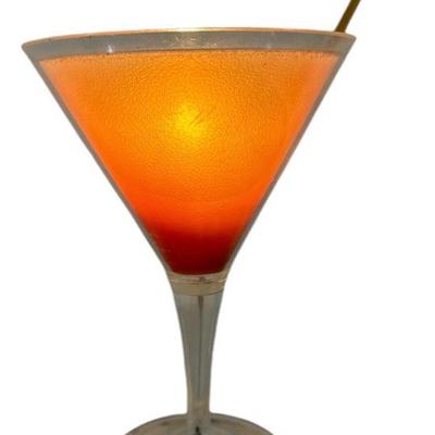 Vintage Martini Glass Lamp