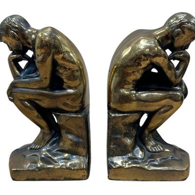 RODIN Thinking Man Bookends